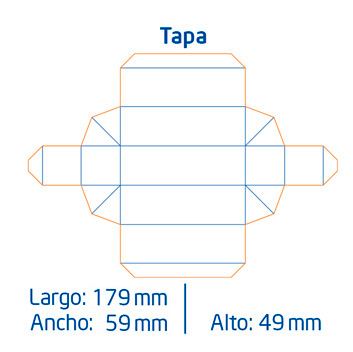 Caja Macarron Pequeña <br> Tapa y Base 